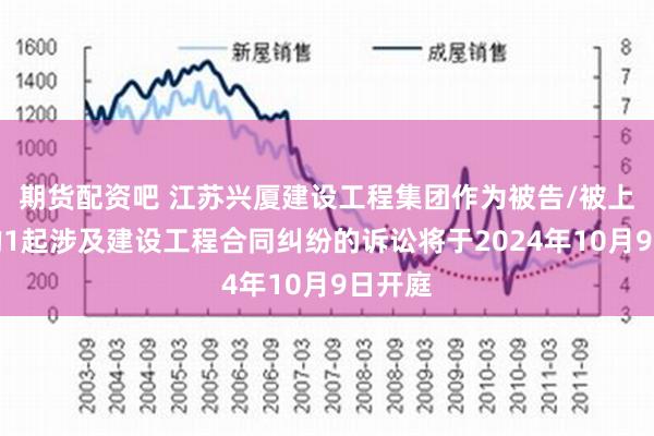 期货配资吧 江苏兴厦建设工程集团作为被告/被上诉人的1起涉及建设工程合同纠纷的诉讼将于2024年10月9日开庭