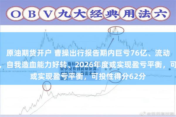 原油期货开户 曹操出行报告期内巨亏76亿、流动负债高达96亿，自我造血能力好转、2026年度或实现盈亏平衡，可投性得分62分