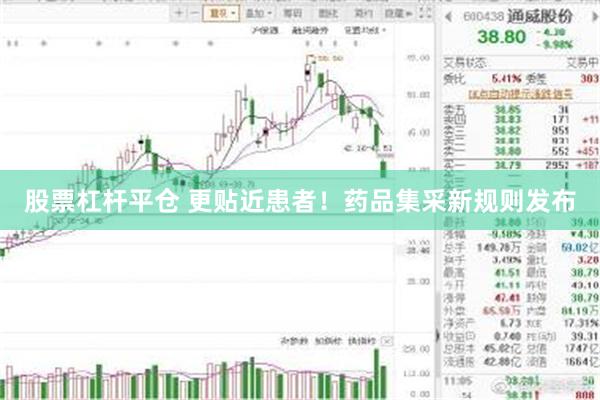股票杠杆平仓 更贴近患者！药品集采新规则发布